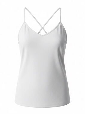 Abercrombie & Fitch - White Strappy V-Neck Cami Tank Top